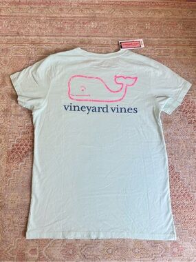 Vineyard Vines Light Blue with Pink T-Shirt